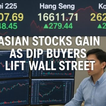 featured-23 Asian stocks gain as dip buyers lift Wall Street