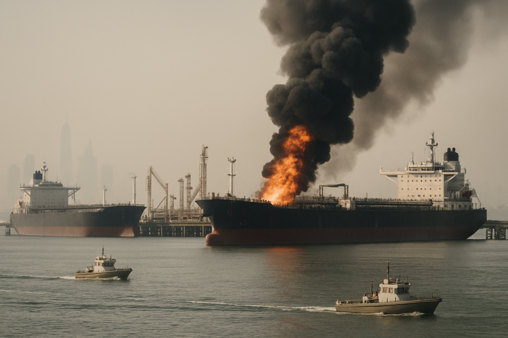 fire uae oil hub